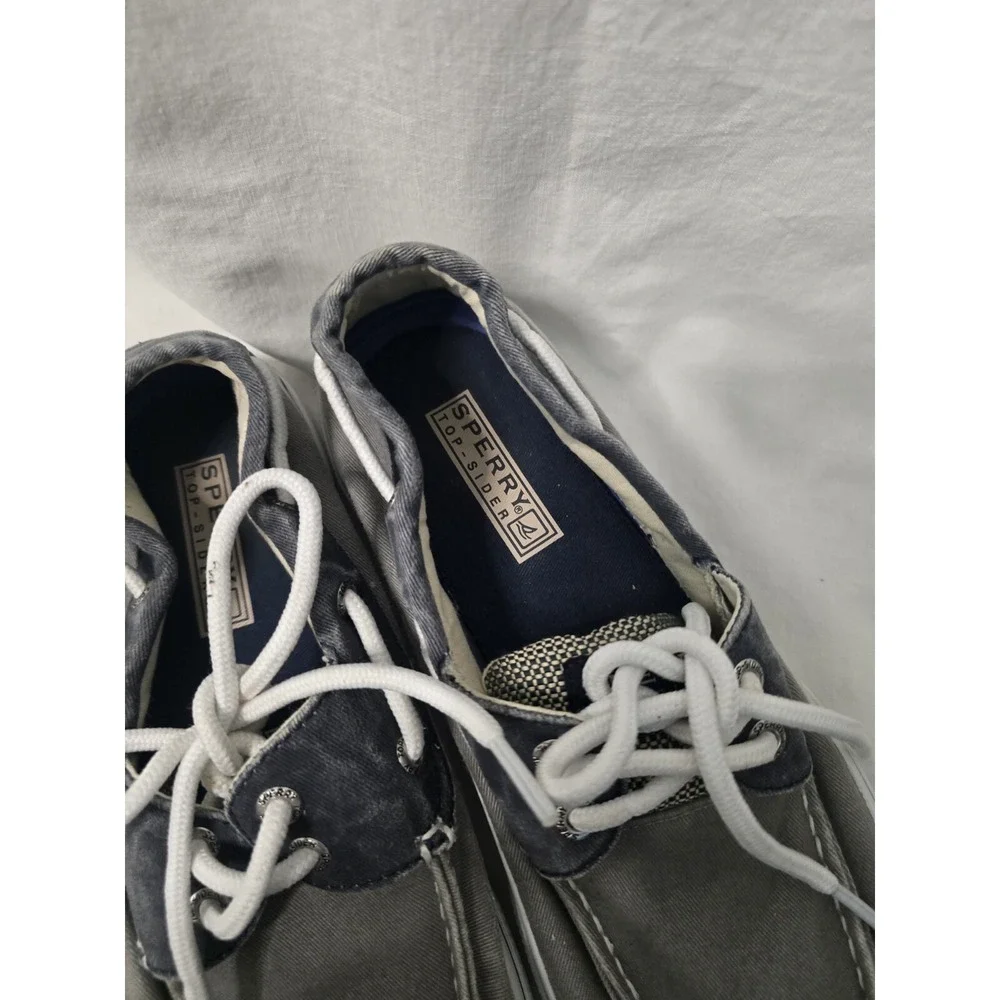 mens‎ sperry boat shoes size 7.5 Grey/Navy